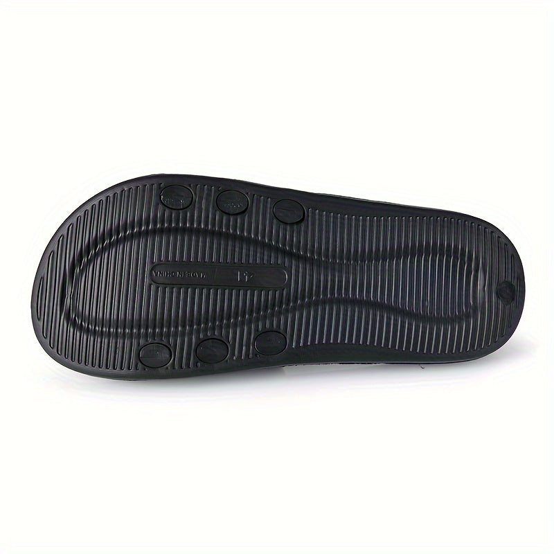 Men's Fashion Slides, Casual Non Slip Slippers, Open Toe Shoes For Indoor Outdoor Beach Shower, Spring And Summer