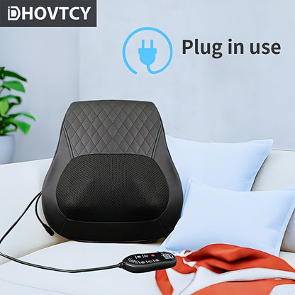 DHovtcy Full Body Massager with Heat – 3 Massage Modes, 2 Levels, 3D Kneading for Deep Tissue & Muscle Relaxation, Portable Design for Home Use, White & Black Options, Muscle Massager, Modern Aesthetic, Durable Construction