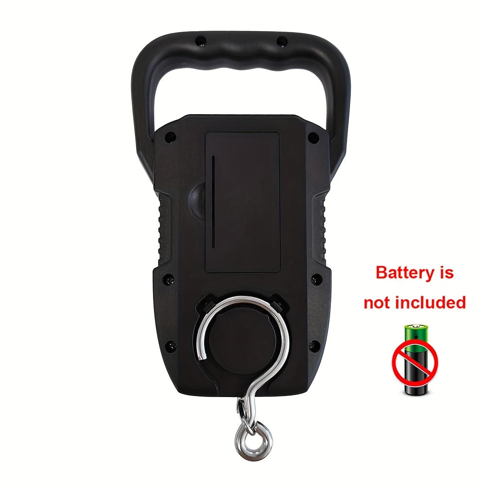 CYCG Heavy-Duty Digital Hanging Scale 132lb/60kg with Large Handle & Backlit LCD Display, /Plastic Construction, 0.01lb/0.01kg Precision, Large Capacity Weight Scale for Luggage, Fishing, Postal, Laboratory, Gym, Construction