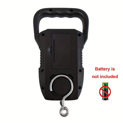 CYCG Heavy-Duty Digital Hanging Scale 132lb/60kg with Large Handle & Backlit LCD Display, /Plastic Construction, 0.01lb/0.01kg Precision, Large Capacity Weight Scale for Luggage, Fishing, Postal, Laboratory, Gym, Construction