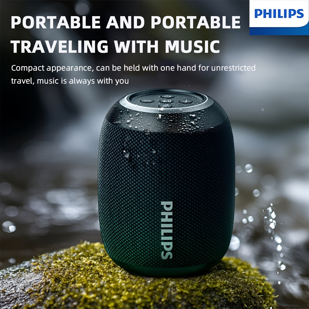 Philips TWS Stereo Wireless Speaker System - Portable Smart Speaker with App Control, -C/Power Bank Compatible, Low- Indicator, Compatible with Smartphones/PC/Tablet/DVD/Smart Speakers, - Sound for Home & Outdoor (No