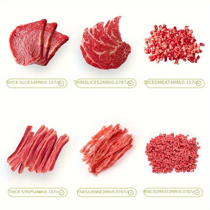 Manual Meat Grinder Set, ABS Kitchen Meat Cutter, Suitable for Beef, Salmon, Lamb, Vegetables, No Charging Required, Battery-Free, Suitable for Cooking, Grilling, Hot Dishes