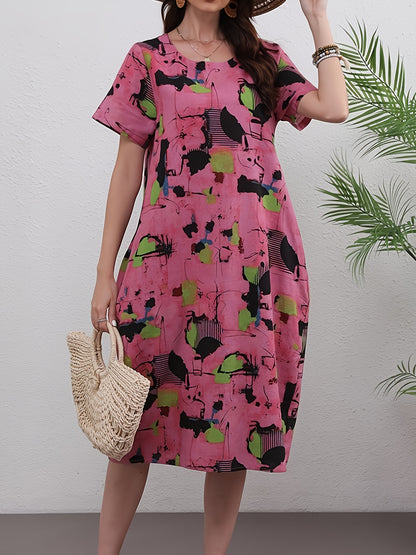 Graceful Linen Dress