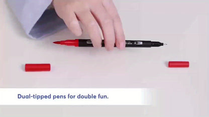 Double-Ended Marker, Watercolor Painting Pen, Art Special Line Drawing Set, Doodle Pen Christmas Halloween Easter Gift