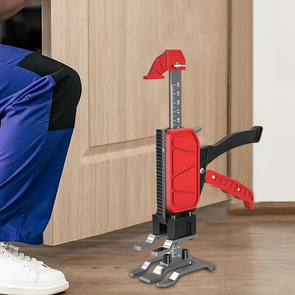 2pcs Heavy-Duty Manual Arm Jack - 200kg/440 lbs Capacity Construction Jack with Adjustable Height, Sturdy Base & Ergonomic Handle, Compact Portable Lifting Device with Stabilizing Feet for Furniture, Door, Cabinet Installatio