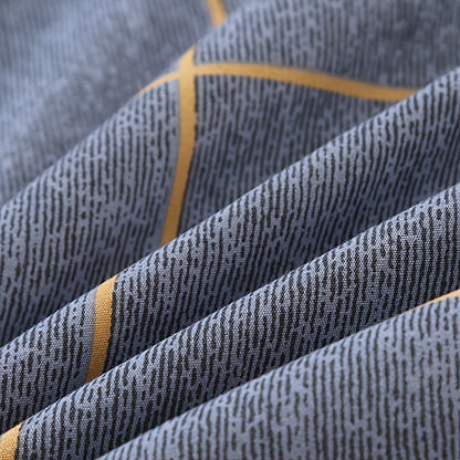 Conjunto de cama novo, confortável e respirável, com 4 peças: 2 fronhas, 1 capa de edredão e 1 lençol de baixo com elástico - Under Mount Fuji