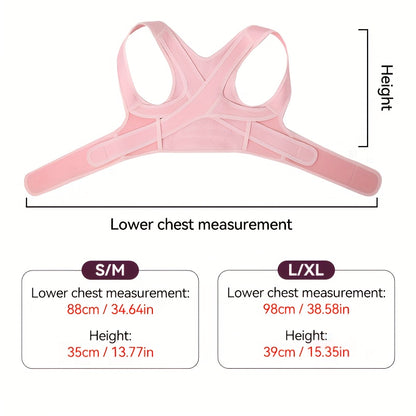 Adjustable Posture Brace with Thoracic Lumbar Support - Back, Hunchback & Round Shoulder, Comfortable Body Support Belt for &, Ideal for Scoliosis, Osteoporosis (Black)