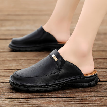 Men'S Mules & Clogs Summer Sandals, Closed-Toe, Breathable, Slip-On, Rubber Sole, for Beach, Garden & Outdoor Activities