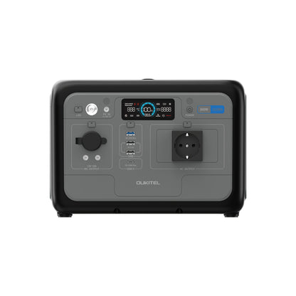 OUKITEL P800 Portable Power Station, 512Wh Solar Generator (w/Lithium Lron Phosphate), 800W(Surge 1600W) AC Output/Sine Wave 230V, 0.9 Hour Fast Charge, PD100W For Camping/RV Emergency Power Supply, For RV, Car, Outdoor, Camp