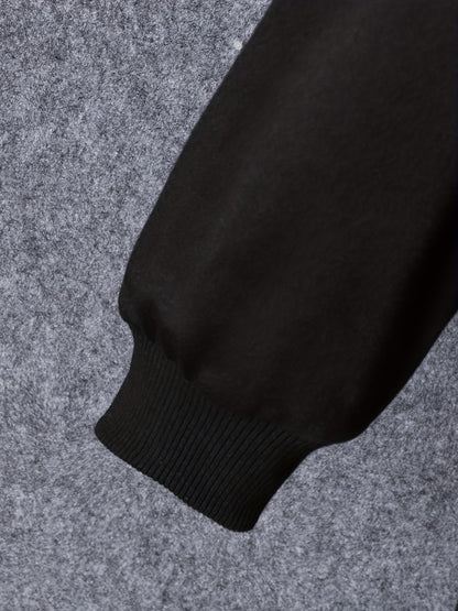 European and American Children's Clothing Boy's Long Pants Suit Medium and Large Children's Printed Letter King Contrast Color Sweatshirt and Long Pants Suit