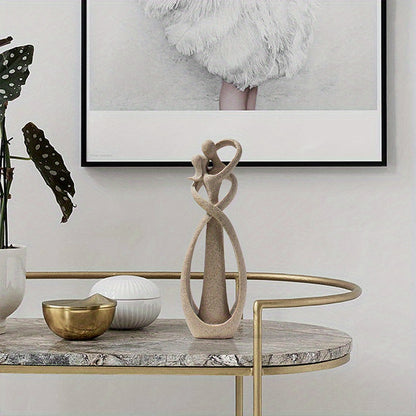 1pc, Kissing Couple Statue Abstract Sculpture Resin Statue Home Decor Modern Home Office Desktop Shelf Bookshelf Decoration, Christmas Gift