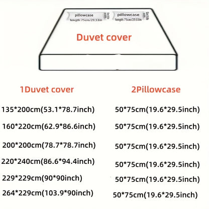 3pcs Set, Golden Striped Triangle Print Duvet Cover Bedding Kit, Soft and Comfortable Breathable, Suitable for Bedroom Guest Room School Dorm Decor 1 * Duvet Cover + 2 *, Pillowcases, Duvet Cover Set