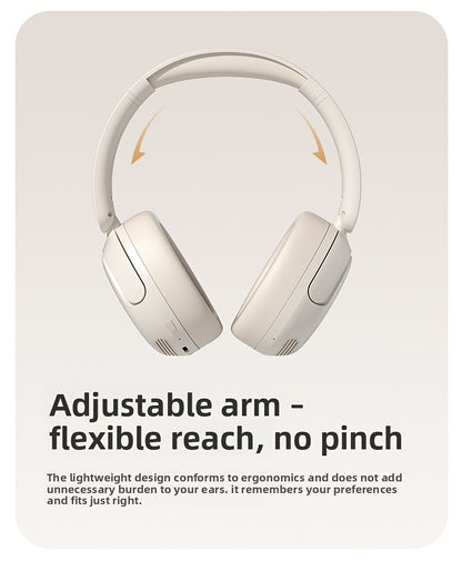 For Philips Wireless Over-Ear Headphones with ANC Noise Cancelling, 35-Hour Playtime, Foldable & Lightweight BT 5.4, USB-C Charging, High-Resolution Audio, Microphone, Heavy Bass - Ideal For Travel, Office, Mobile Phone, Comp