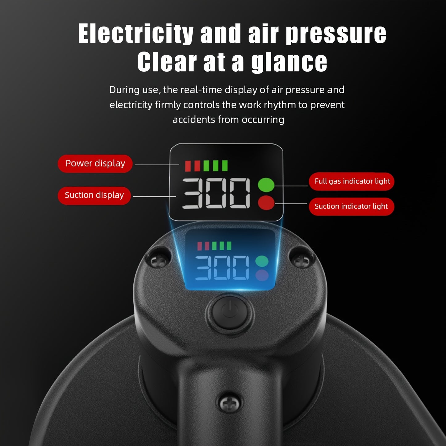300KG Industrial Grade Electric Vacuum Suction Cup Heavy-duty Granite Tile Vacuum Elevator 3600mAh Battery For Moving Glass, Tile, And Stone Materials