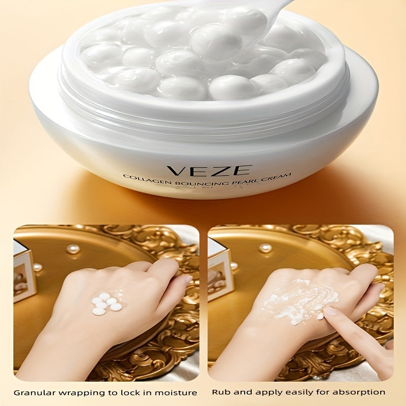 Collagen Pearl Cream For Men And Women Any Skin Type Suitable Moisturizing Hydrating Locking Water Fully Delicate And Beautiful Skin Care