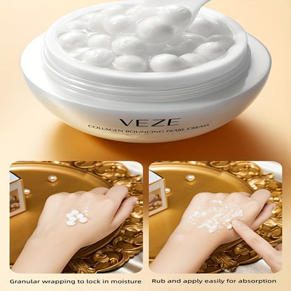 Collagen Pearl Cream For Men And Women Any Skin Type Suitable Moisturizing Hydrating Locking Water Fully Delicate And Beautiful Skin Care