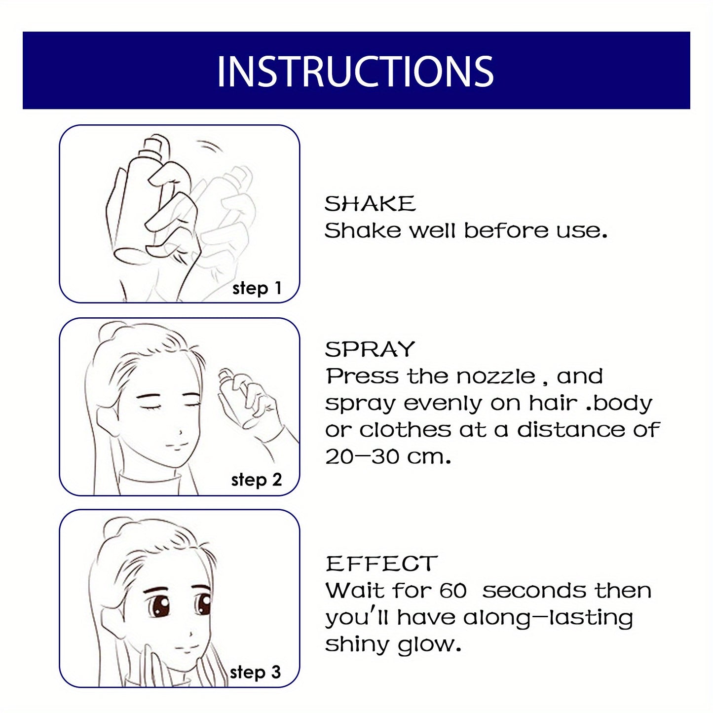 1PCS Glitter Spray Shimmer Silver Glitter Hairspray, Hair Body Glitter Spray, Silver Holographic Highlight Powder Spray For Party Perform Brighten Makeup