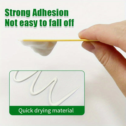 Waterproof Wall Repair Paste - Odorless, Paint-Free Putty with Scraper, Ideal for Indoor Decoration and Graffiti Repair, 100g Free Tool Included, Perfect Home Wall Restoration Product, Wall Repair Kit|Sleek White Container|Du