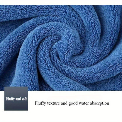 9pcs Large Size Three Colors Super Soft Super Absorbent Bath Towel Set, Blue, White, Gray Composition, Exquisite and Durable, Not Shedding, 5-Star Standard