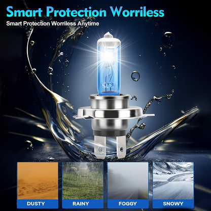 ROADSUN 2pcs 9005/HB3 9006/HB4 H1 H11 H7 H9 H4 LED Headlight Bulbs, Super Bright 6500K White, 800% Brightness Plug & Play High Low Beam for Cars, Trucks, SUVs, Truck Lighting Solution, Without Battery