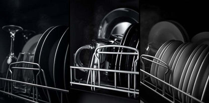 Máquina de lavar loiça compacta Ihunt Bro Xpert, Turbo Clean, 950W, com bomba de drenagem, controlo digital, classe B, 6 programas, aquecimento/secagem, torneira de abastecimento de água/manual, depósito de água de 5L, 45cm, branco