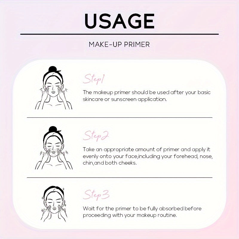 Achieve Flawless Skin With Pre-Makeup Primer Set Holding Makeup Invisible Pore Oil Control Squalane Vitamin E Face Balm For Full Coverage Perfect Base Makeup Long Lasting Contain Plant Squalane