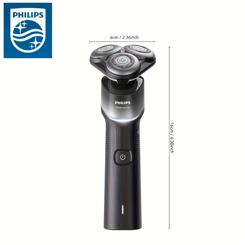Philips Shaver Series 5000X Electric Shaver for Wet and Dry Shaving, Beige Protect Technology, Flexible 360 Degree Shaving Head, Charging in 1 Hour/5 Min Quick Charge (Model X5004/00)