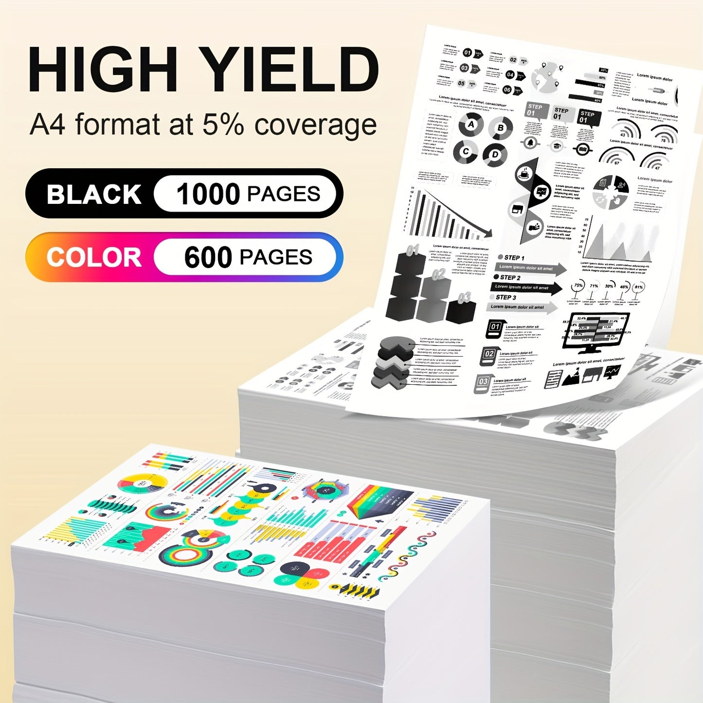 HP 305XXL Black Ink Cartridge Replacement for Deskjet 2700/2700e/2752/2752e/2742/2755/4100/4100e/4152/4155e/6000/6055/6400/6458/6458e - High-Yield, Compatible with HP 305XXL, Extended Printing, Cost-Effective Replacement Ink