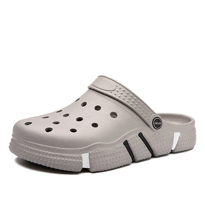 Unisex Clogs, Garden Shoes, Lightweight Non Slip Slides Slippers, Casual Hollow Out Beach Sandals, adult's footwear