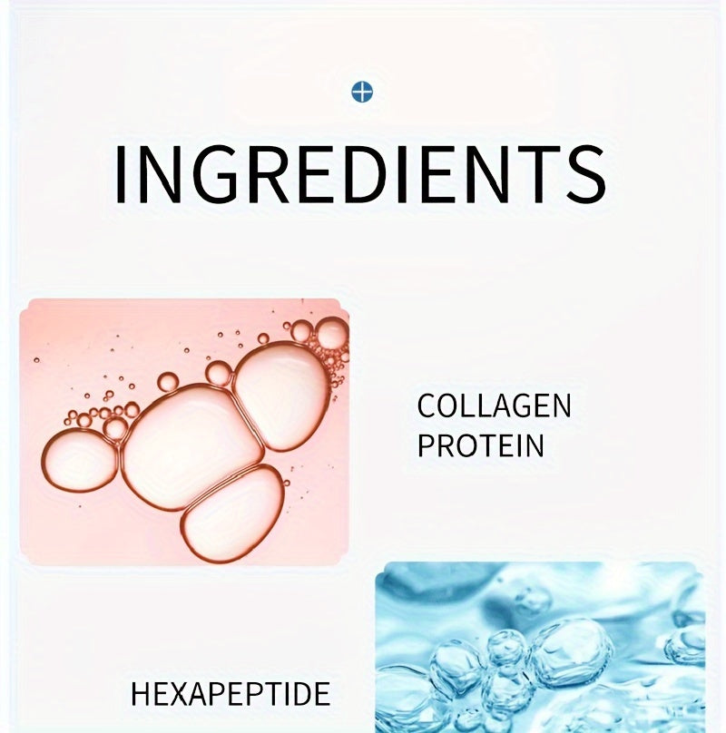 [5pcs Nano Soluble Collagen Mask Sheets] 5-Pack Nano Soluble Collagen Membrane Mask Sheets, Hydrating Facial Filler for All Skin Types, Unisex Adult, Moisturizing Face Care, No Fragrance