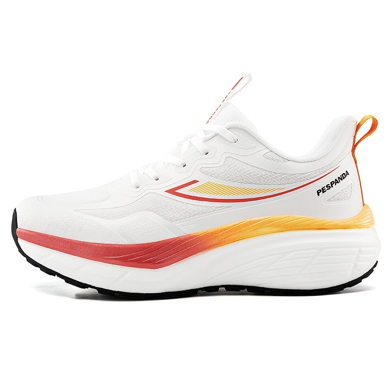 Bright Orange Unisex Running Shoes - Lightweight, All-Season Athletic Sneakers with Stability Support for Outdoor Sports, Gym, and Marathon Events, Marathon Footwear | Modern Running Shoes | Cushioned EVA Sole
