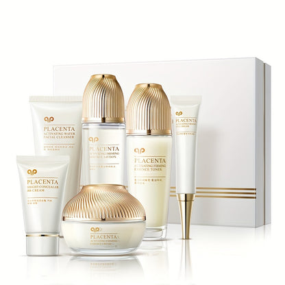 Sheep Placenta Active Plastic Firming Facial Skin Care Gift Box Moisturizing And Hydrating Skin Care Set, Prevent Dryness And Cracking