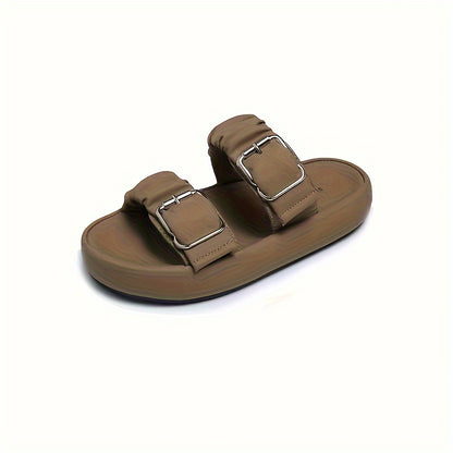 Chinelo feminino elegante, novo modelo de chinelo casual antiderrapante com sola grossa para praia, ideal para grávidas no verão de 2024. Chinelo de alta qualidade com design exclusivo.