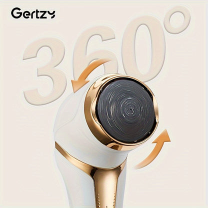GERTZY Electric Callus Remover For Feet ( With Dander Vacuum Cleaner), Rechargeable Foot Callus Remover Pedicure Tools Foot File, Professional Foot Care Kit With 3Heads&2Speed