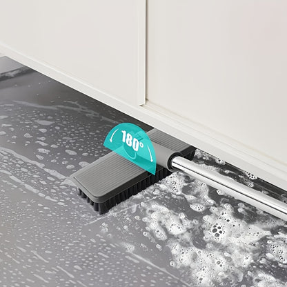 Conjunto de Vassoura e Pá de Lixo Dobráveis ​​4 em 1 - Plástico Durável, Design Fácil de Guardar para Limpeza Doméstica - Ideal para Cozinha, Casa de Banho e Pavimentos de Quartos - Inclui Rodo de Água, Não Necessita de Vassoura.