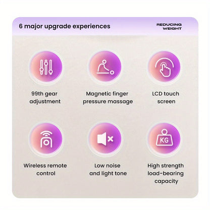 Vibration Plate Exercise Machine for Weight Loss - 10-Minute Full Body Workout with 3 Large Areas of Vibration, Portable Home Gym Fitness Equipment, No Battery Needed, Pink/Black, Weight Loss Exercise Machine, Sleek Exercise