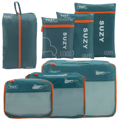 Travel Organizer Bag 7pcs Set Portable Suitcase Organizing Bag Clothes Storage Bag