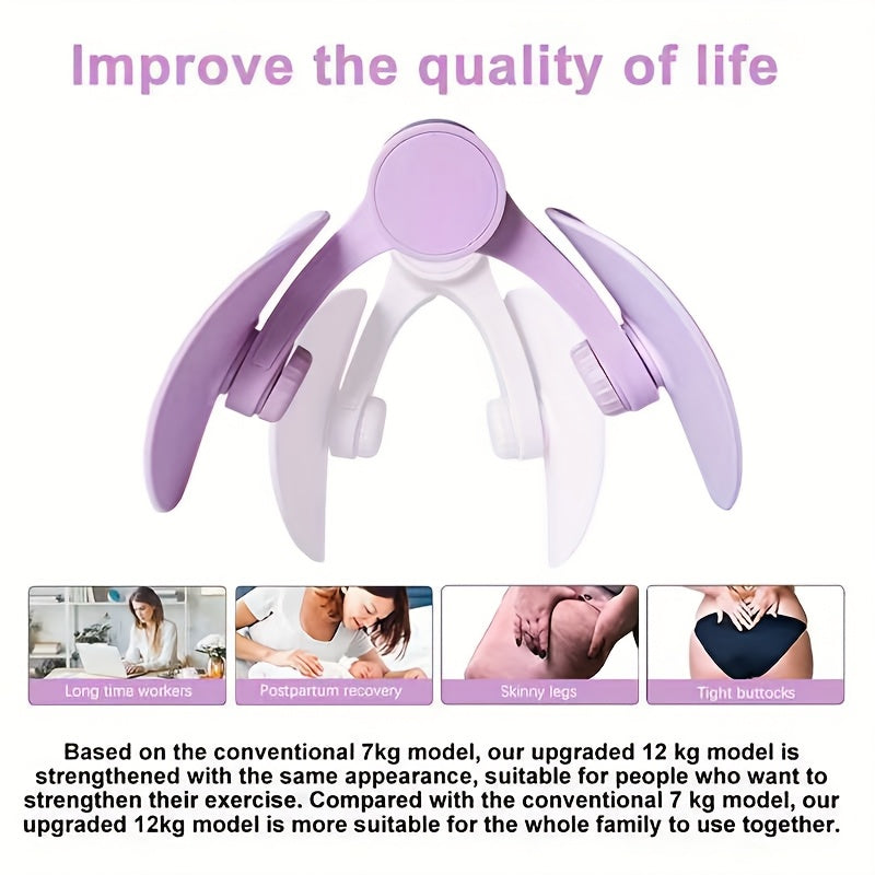 Aparelho de Kegel para Treino dos Músculos do Pavimento Pélvico - Rosa, Ideal para Treinar os Músculos da Coxa, Equipamento de Ginástica Doméstica para Mulheres