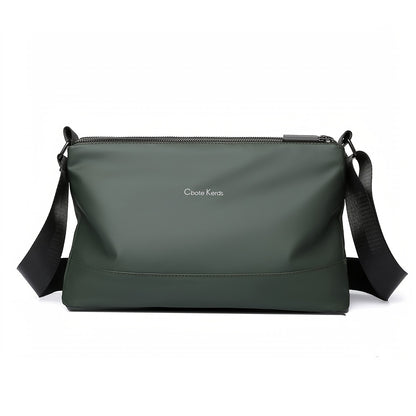 Men's Fashionable Small Crossbody Bag with Triple Compartment, Nylon, Zip Closure, Polyester Lined - Ideal for Daily Commute, Backpack, Capacity