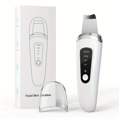 1pc Electric Exfoliating Facial Scraper, Pore Cleaning Spatula, 4 Modes Skin Scraper Cleaner, Facial Pore Scraper, Facial Scraper Cleaner Electric Pore Cleaning Spatula With USB Charger