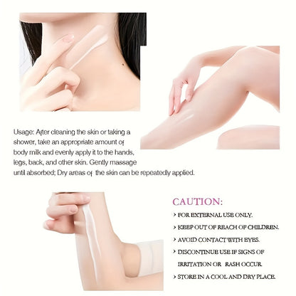 Niacinamide body lotion 250g, containing niacinamide, hyaluronic acid, calendula, can moisturize Light Beige. The ingredients are mild and suitable for all Light Beige types