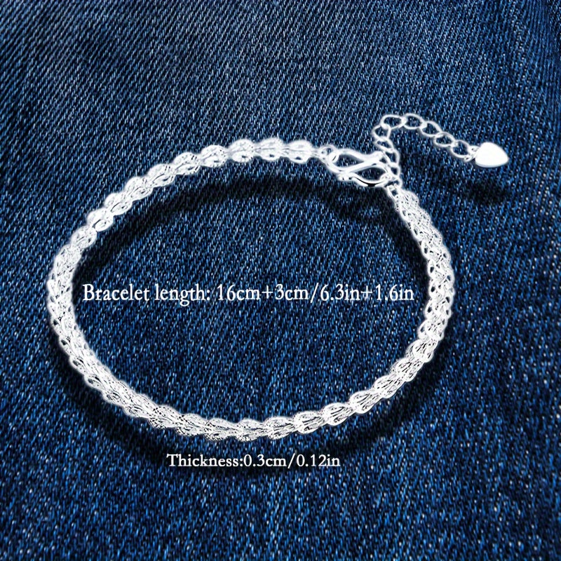 Sterling Silver Phoenix Tail Bracelet Female