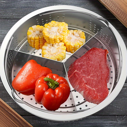 Steamer Basket for Instant Pot Stainless Steel Steamer Basket Rack Holder Trio Separator Pressure Cooking