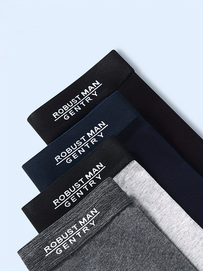 4 pairs of cotton lengthened Men's underwear anti-wear legs comfortable breathable not easy to strangle sports boxer boxer underwear, Boxers for Men Plus Size, Long Leg Underwear for Men, Boxer Shorts for Men, Athletic, Daily