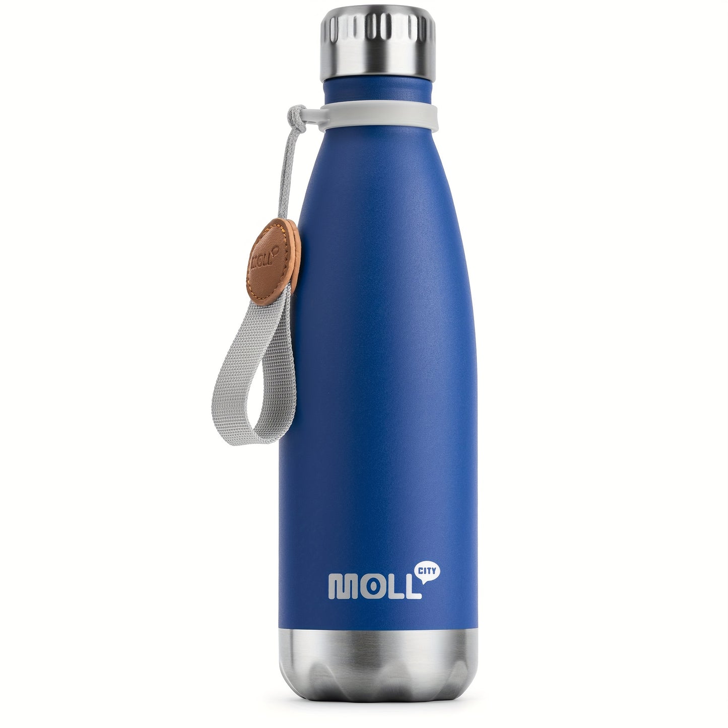 Garrafa térmica de aço inoxidável de 500ml com boca estreita, 1 unidade, reutilizável, à prova de fugas, para viagens, ideal para mulheres (rosa)