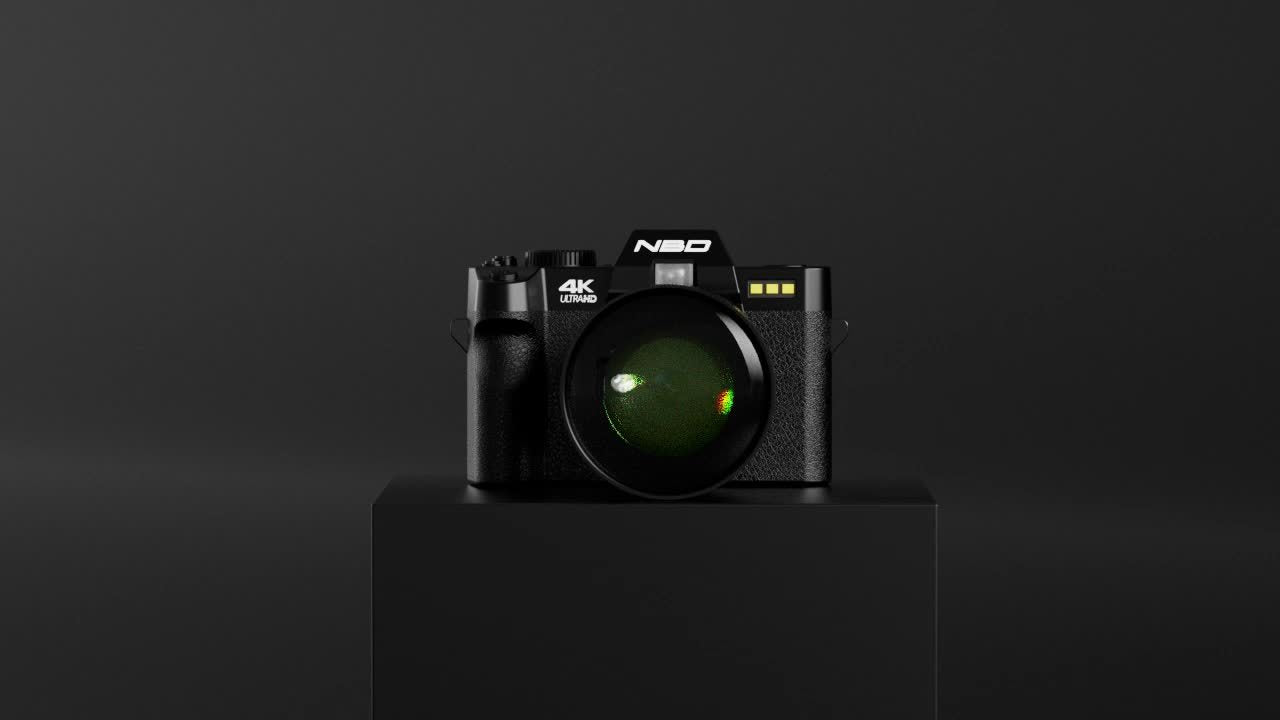 NBD 48MP Digital Cameras for Photography with WiFi & App Control, 4K Autofocus Vlogging Camera for YouTube with 16X Zoom, Anti-Shake, 32GB TF Card, Dual Batteries, 52mm Wide Angle & Macro Lens