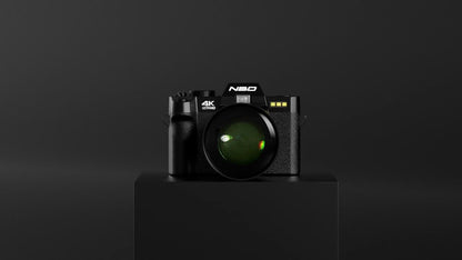 NBD 48MP Digital Cameras for Photography with WiFi & App Control, 4K Autofocus Vlogging Camera for YouTube with 16X Zoom, Anti-Shake, 32GB TF Card, Dual Batteries, 52mm Wide Angle & Macro Lens