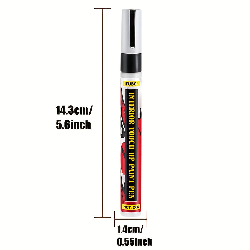 Car Button Paint Repair Pen - Black Plastic Touch-Up Marker for Interior, Steering Wheel, Dashboard Scratches & Restoration, Scratch Remover Car Pen, Car Scratch Repair Pen, Car Scratch Remover Pen, Plastic Surface Repair, To