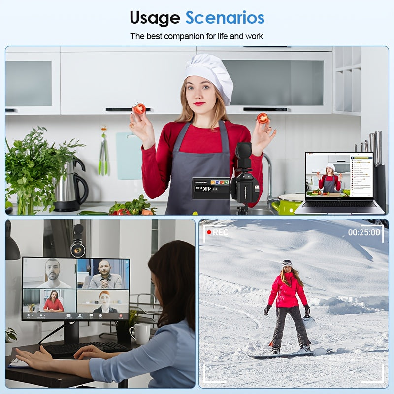 Flyfrost 4K 60FPS HD Camcorder with External Mic, 6D Stabilization & WIFI FPV Drone-like Camera, 48MP Photo/Video, 7.62cm Touch Screen, Auto Focus, 80° Lens, Remote Control, Compatible with PC/Mobile for Vlogging, YouTube Re