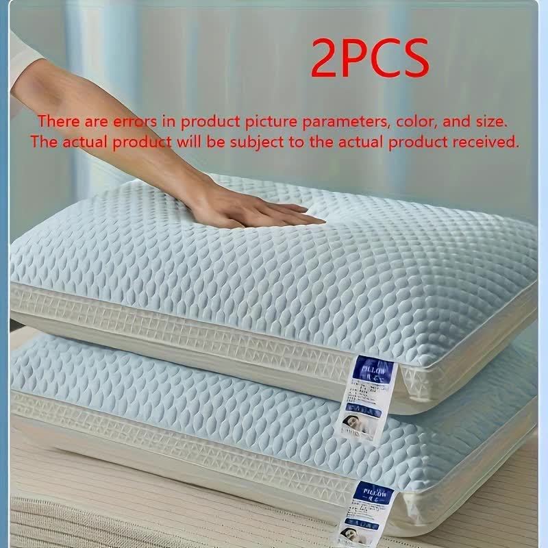 2pcs Cooling Tofu Pillows - Breathable, Neck Support for Comfortable Sleep in Home, Bedroom, or Hotel - Perfect Holiday Gift